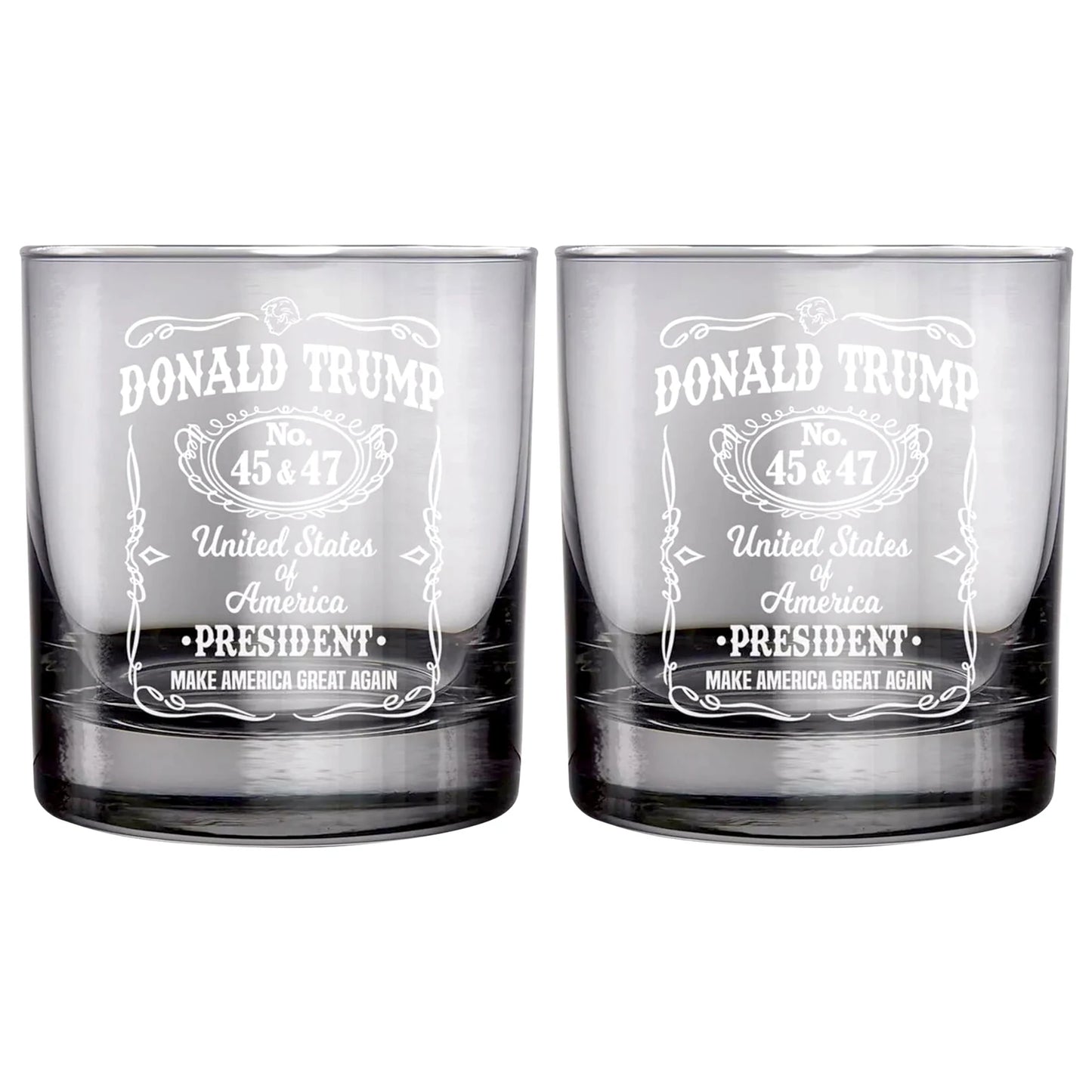 Trump-Whiskey Glass