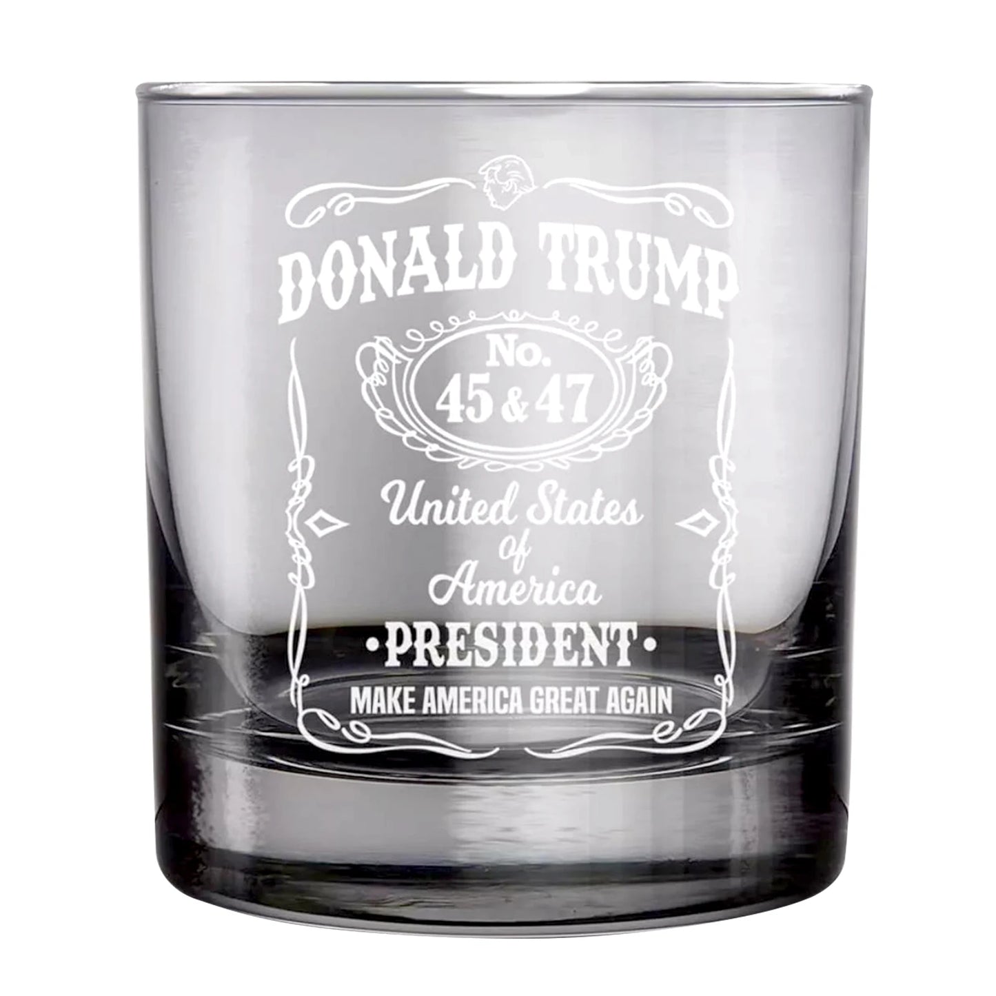 Trump-Whiskey Glass